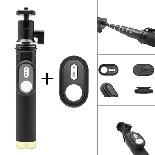 

For Xiaomi yi Bluetooth Selfie Monopod Extendable Remote Control Selfie Stick Tripod for Xiaoyi 4K II Sport Action Camera