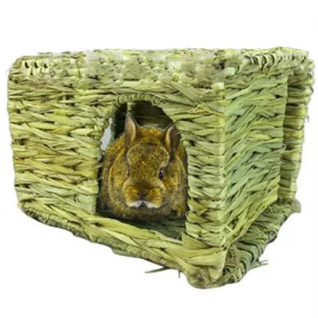 

Handcraft Woven Grass Hamster Nest Small Pet Rabbit Hamster Cage House Chew Toys Guinea Pig Rat Hedgehogs Chinchilla Bed