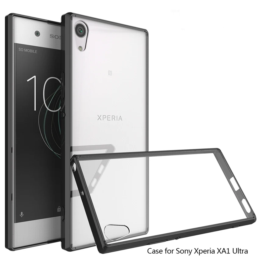 

Slim Hybrid Shockproof Case Crystal Clear Back Cover With Air Cushion Tech Shell Mask For Sony Xperia XA1 Ultra Fundas Coque