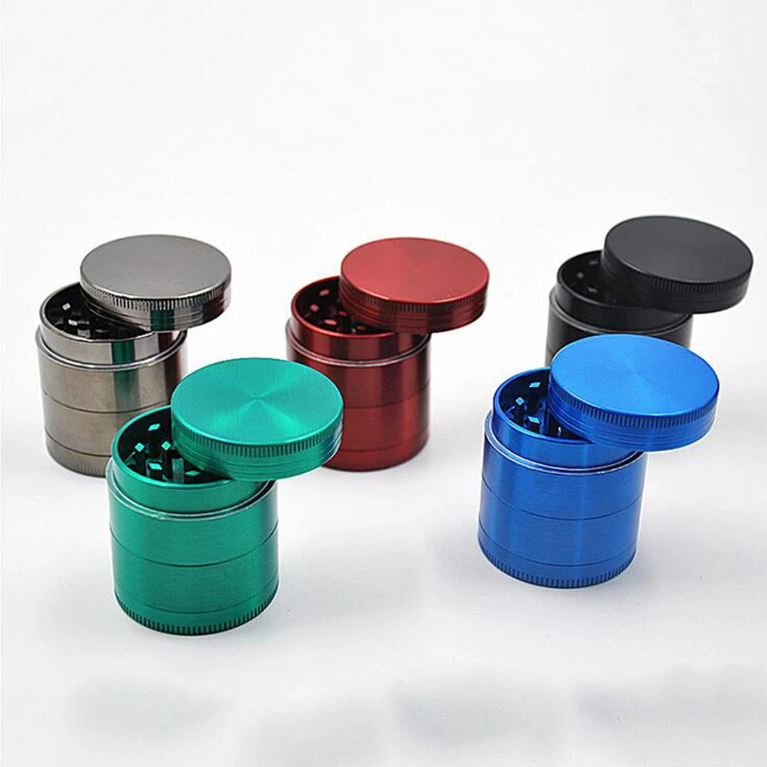 Pipe 4 Layer Broken Smoke Grinder Metal Tobacco Grinder Smoking Pipe