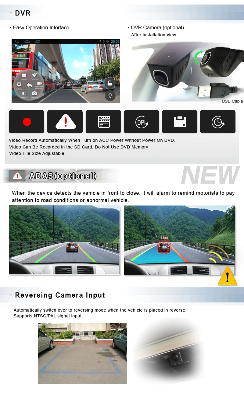 Perfect 8" Android 6.0 OS Car DVD for Hyundai Sonata 2014 2015 2016 2017 (LF) with Calling Function Support & Front DVR Camera Support 8