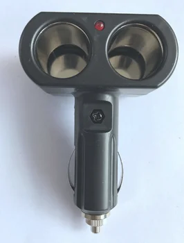 

by DHL or Fedex 500pcs Dual cigarette lighter Socket car Lighter Charger Socket Splitter 12V Double Dual Adapter Splitter new