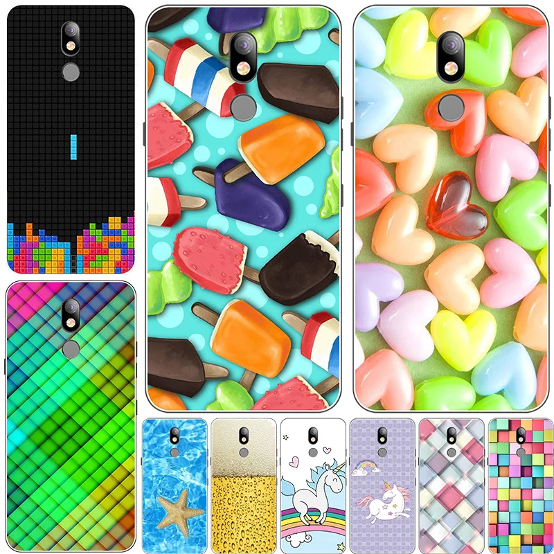 

Cute Fashion Flower Case For LG K40 K 40 X420EM LM-X420EM LGK40 6.1" Cases Pattern Printed Phone Cover Coque Matte Animal Shell