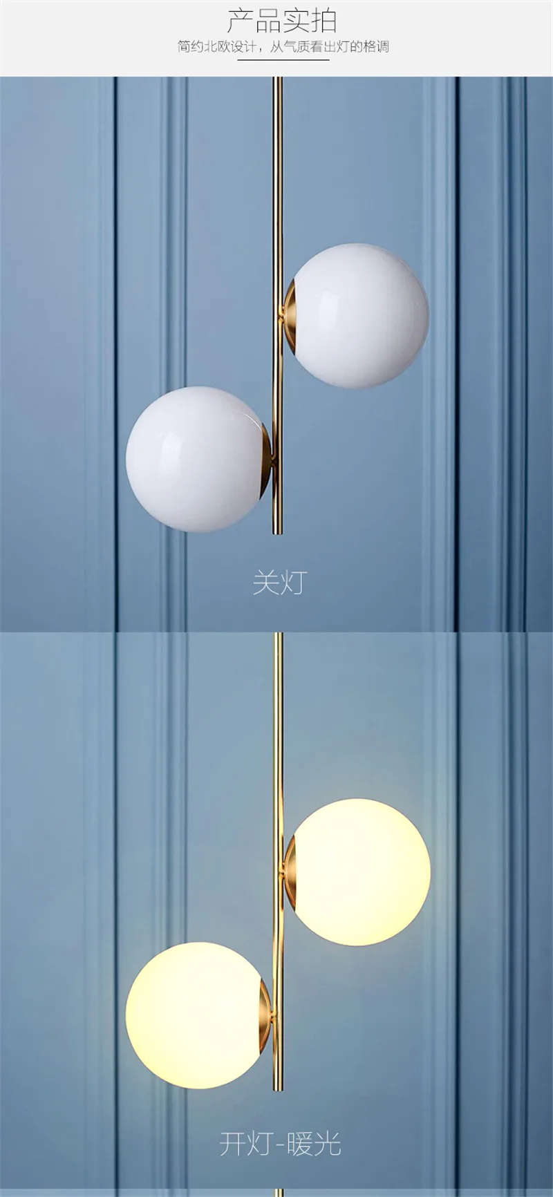 Pingente de Luz Decoração para Casa Moderno Bola Vidro Pendurado Lâmpadas Nordic Sala Estar Quarto Pingente Cozinha Luminárias Loft Luminária Led 11 Luzes e Iluminação