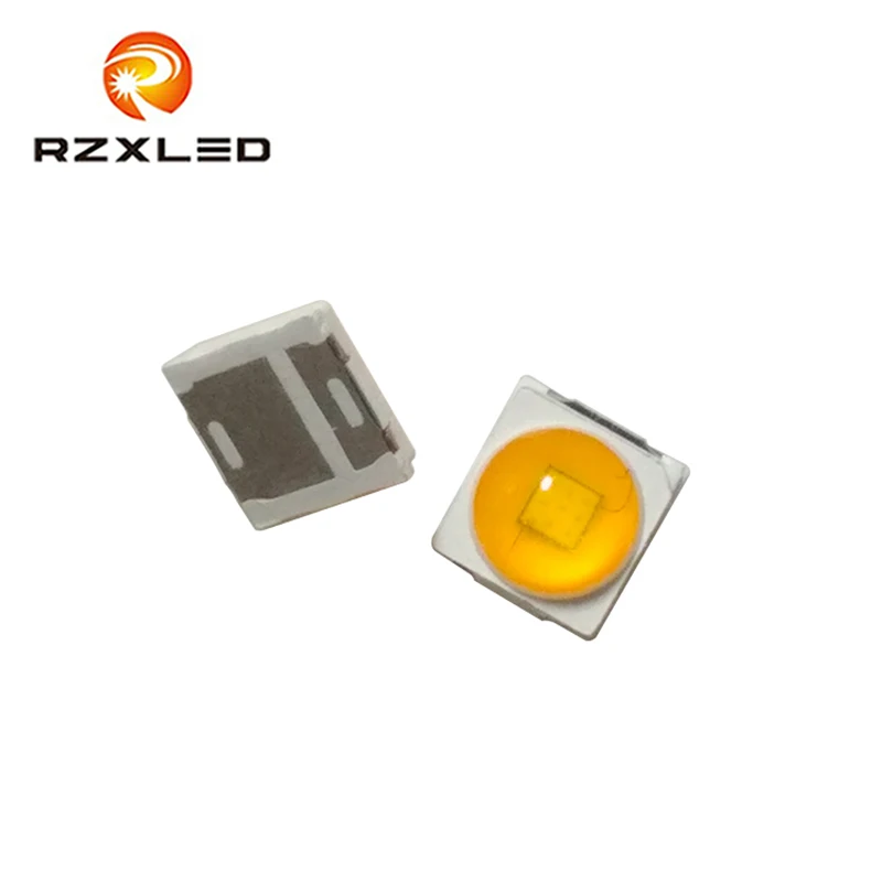 1000 шт./лот с шариком объектива 2 Вт 3 в LED SMD 3030 теплый белый 3000K чип 500мА для