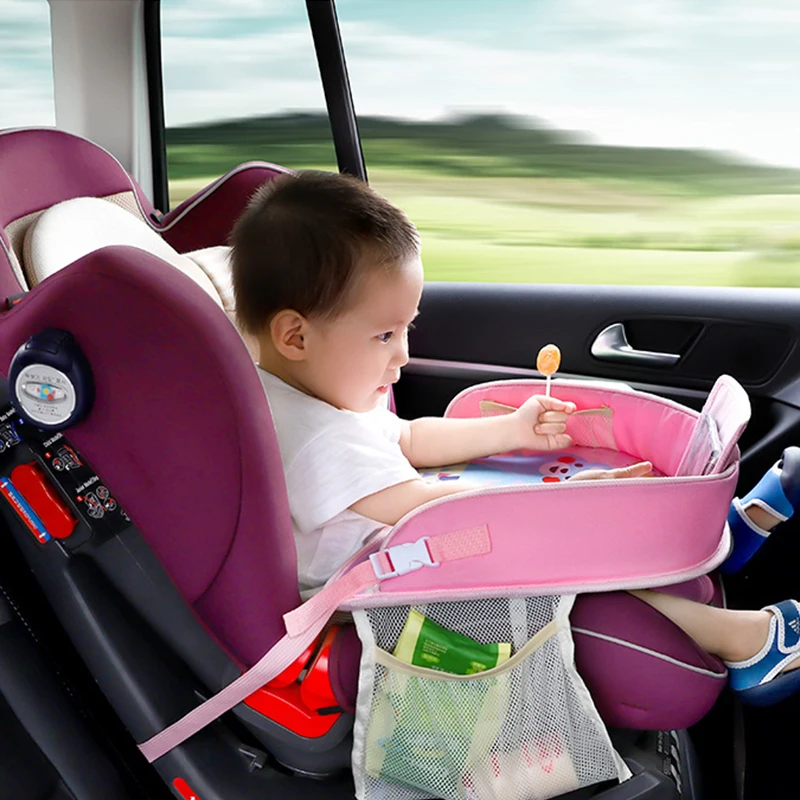 Waterproof Car Seat Tray Kids Baby Stroller Accessories Toddler Car