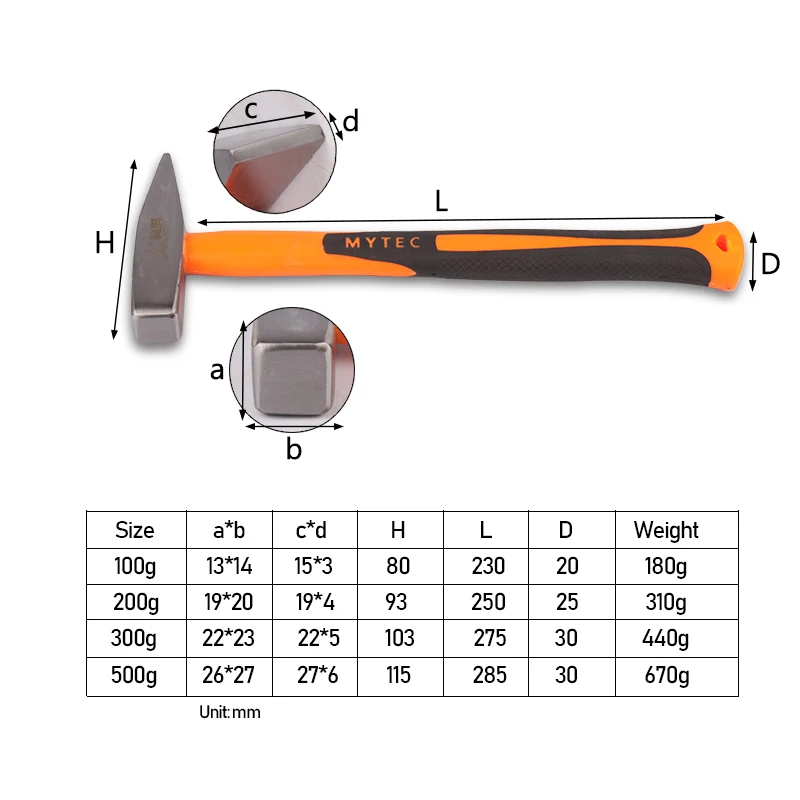 Украшения машинист Double Face молоток 100 г/200 г/300 г/500 г