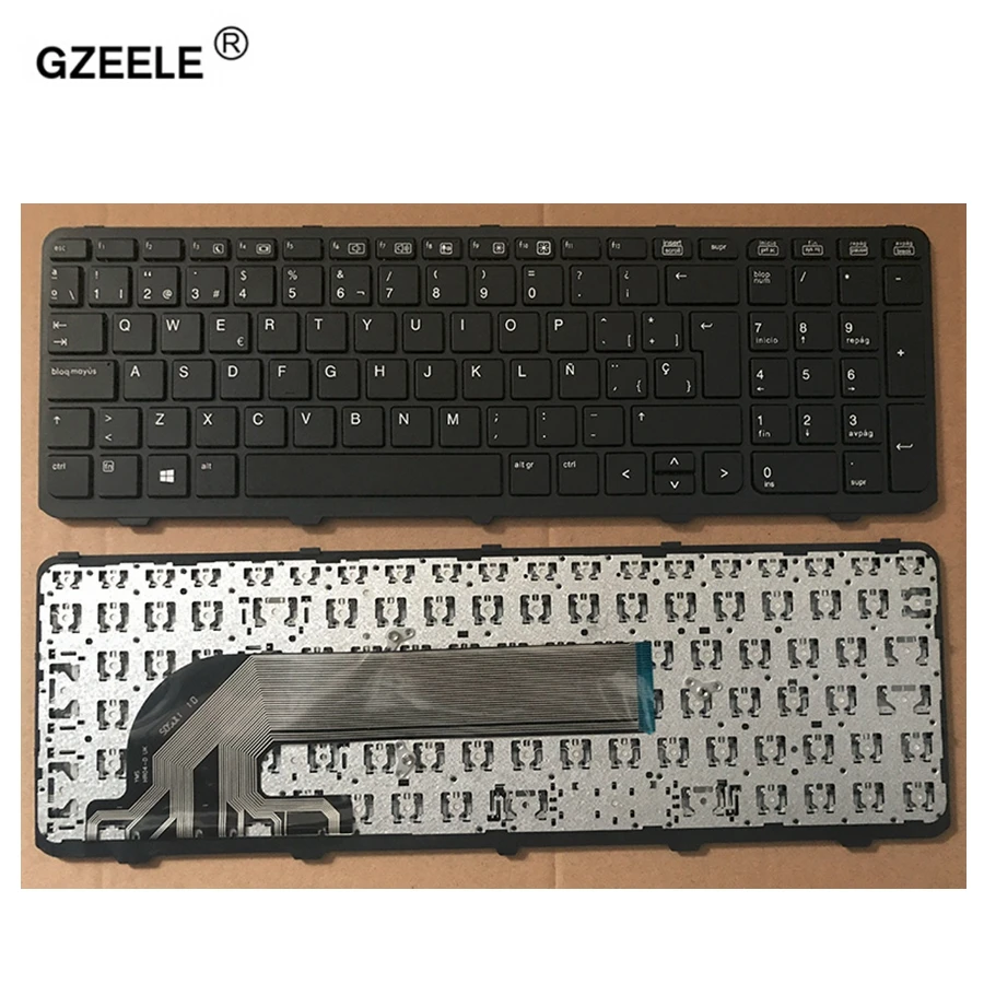  GZEELE new Spanish keyboard For HP PROBOOK 450 G0 450 G1 455 G1 470 G1 laptop SP keyboard with FRAM