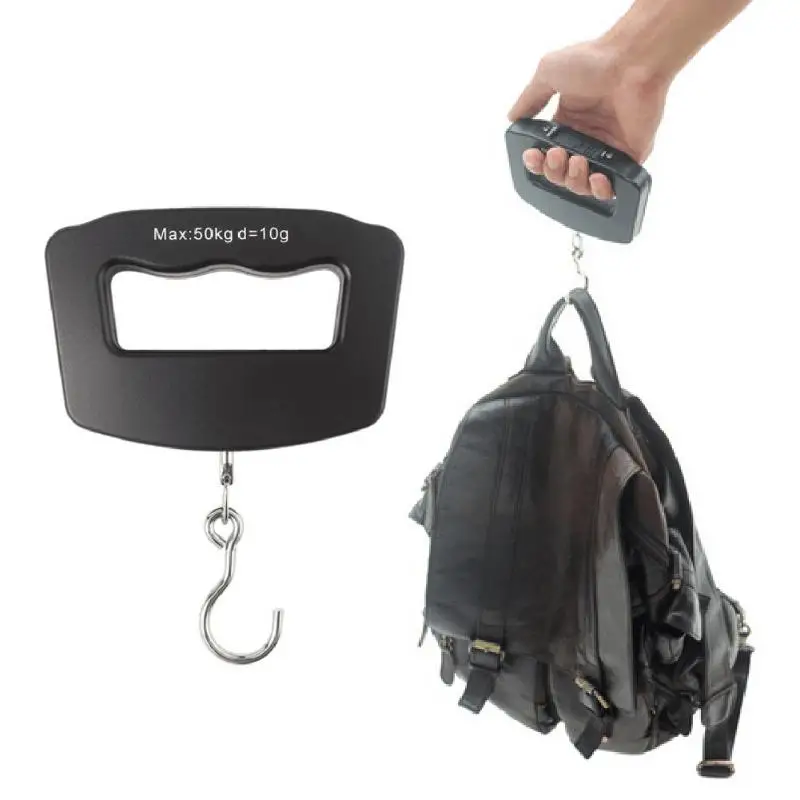 

Portable 50KG/10G Electronic Scales Digital Hand Weighing Travel Luggage Hook Package Display Balance