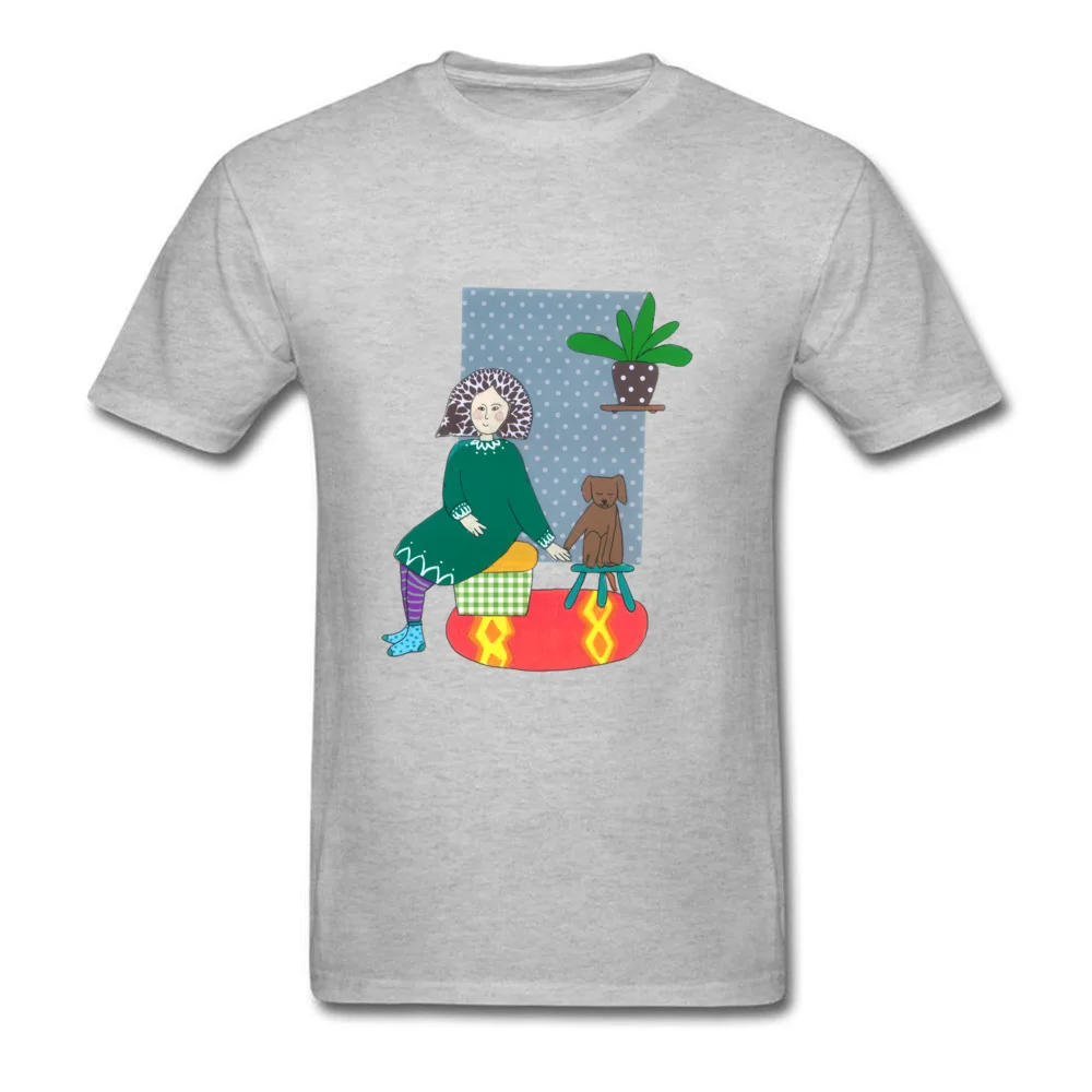 Fashionable Girl and her teddy bear Mens Tshirts Fitted Labor Day Round Neck 100% Cotton Fabric T Shirt Clothing Shirt Girl and her teddy bear grey