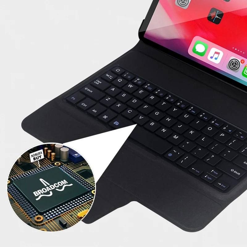 Для Ipad Pro 12,9 Чехлы для планшетов из искусственной кожи ультра тонкий беспроводной Bluetooth клавиатура чехол для нового Pro 12,9+ Flim
