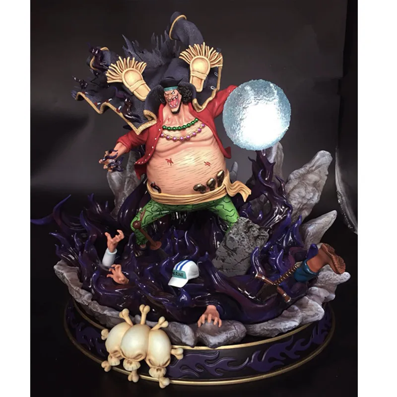 Аниме ONE PIECE один из четырех император черная борода Маршалл. D. Teach GK смола может Свет Статуя фигурку модель игрушки X817