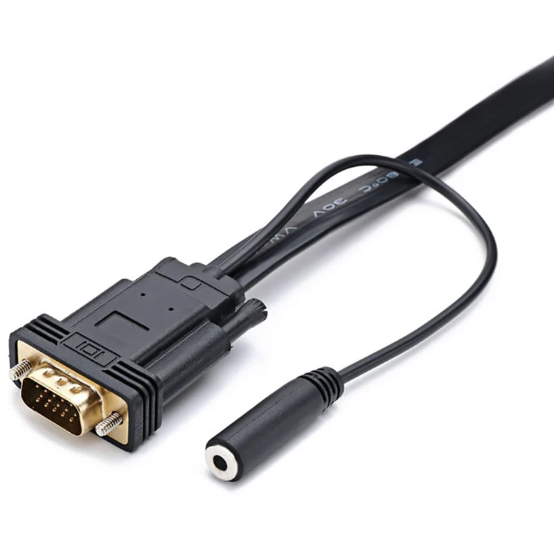 Hdmi к Vga Кабель-адаптер с аудио конвертером с блоком питания мужчин и женщин для ПК Hdtv монитор 1080P