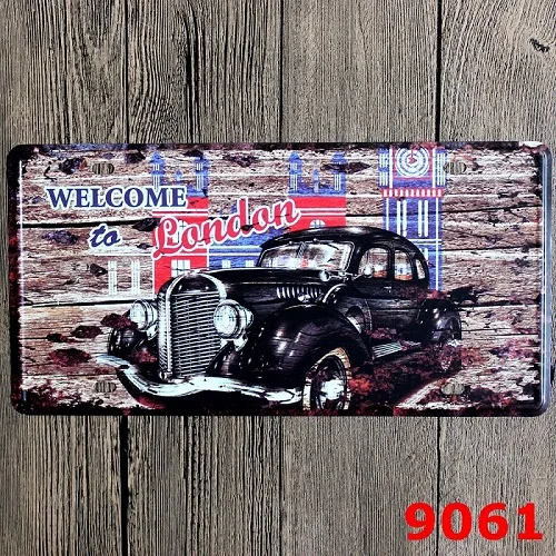 Placa Decorativa Ретро Металлические номерные знаки старинное украшение Placa Decorativa железный лист живопись металлические знаки Ретро декоративный Рисунок для бара - Цвет: Placa Decorativa