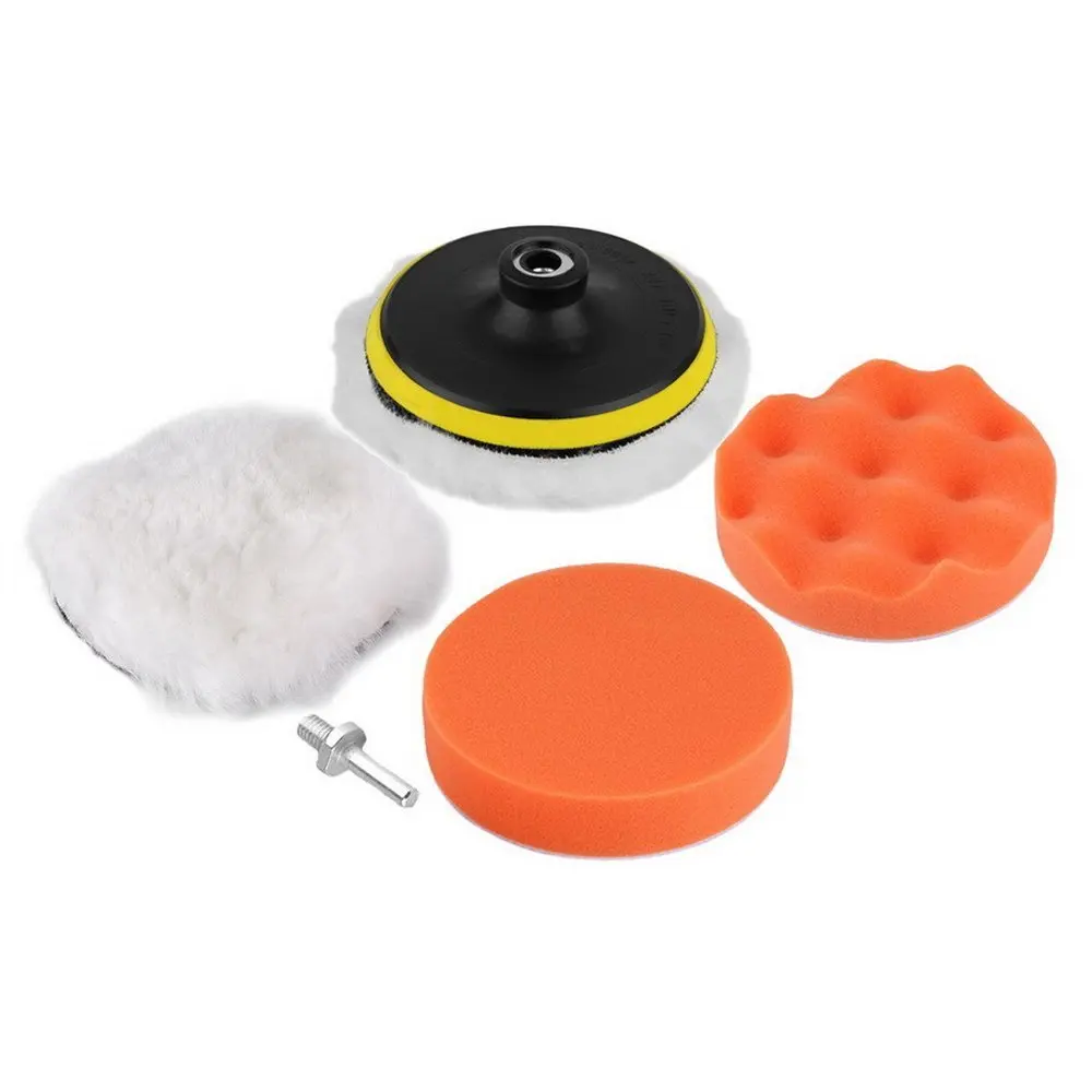 COGEEK 6Pcs 5 inch Buffing Pad Auto Car Polishing Wheel Kit Buffer With