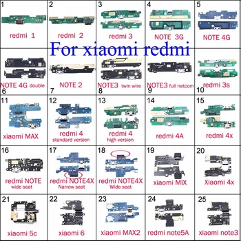 

cltgxdd for redmi1 2 3 4 note 4g 3s for xiaomi 4S 6 5C Micro USB Charging Port Dock Connector Flex Cable With Microphone Board