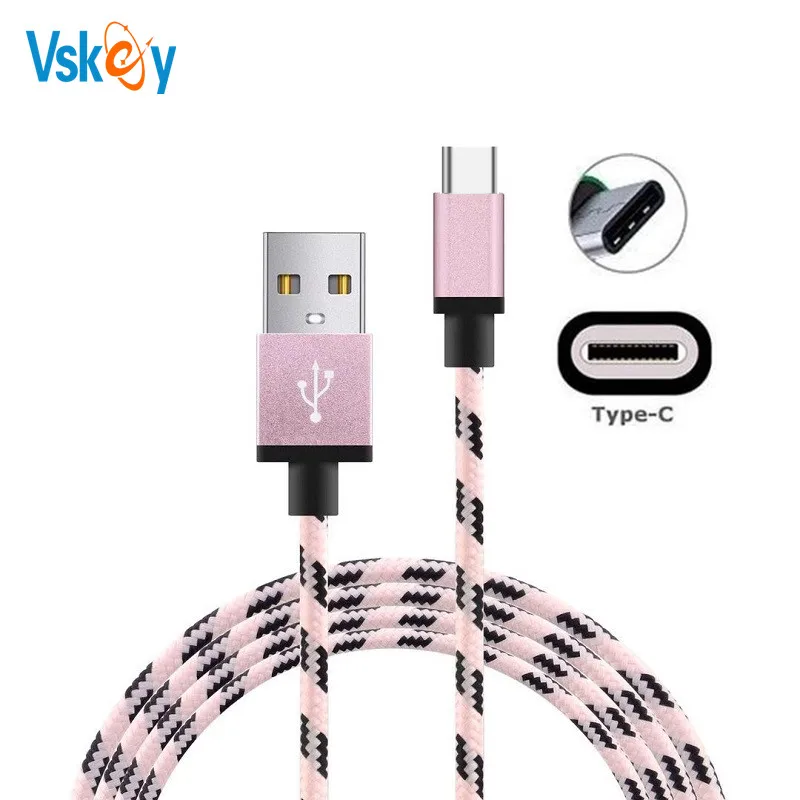 USB кабель VSKEY типа C для Moto G6 Z2 Z3 Play кабели быстрой зарядки и синхронизации данных