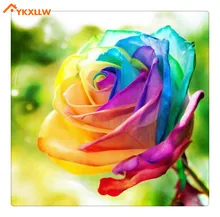YKXLLW 5d diy diamond painting Colorful roses Golden Butterfly Red Roses rocks gift for child толстовка red n rocks red n rocks mp002xm050k6