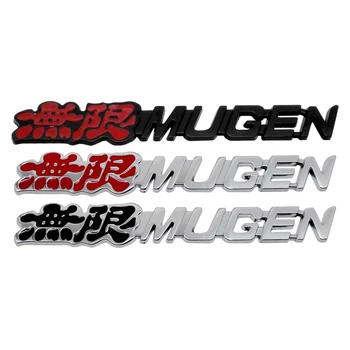 

Aluminum Alloy Mugen Emblem Rear Badge Sticker For Honda Jazz Civic CRV Fit HR-V Vezel Odyssey City Accord Stream Crider Greiz