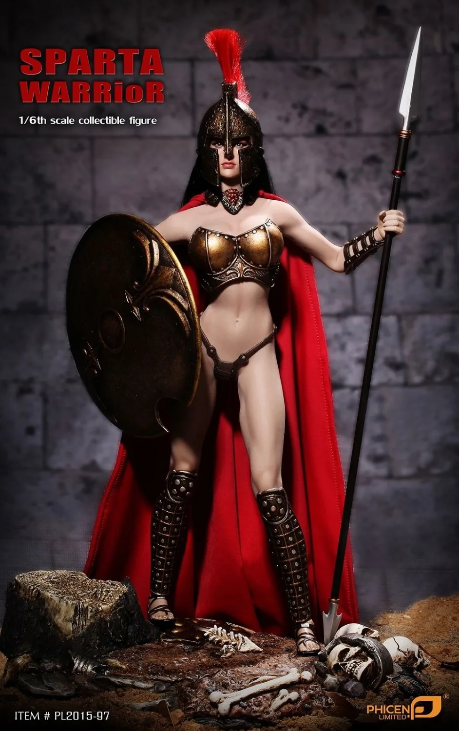 

PHICEN PL2015-97 1/6 Sparta Warrior Phicen Female Seamless Body With Stainless Steel Armature For 12" Collectible Figures Toys