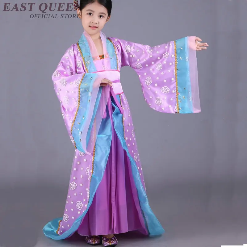 Костюм ханьфу для девочек, Древний китайский костюм для косплея, традиционная китайская одежда для девочек, детский костюм династии Хань FF1101