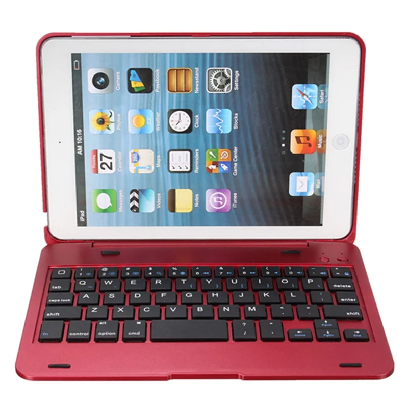 Цена 2 в 1 bluetooth клавиатура чехол Беспроводная клавиатура для планшета водонепроницаемый пылезащитный складной чехол подставка держатель для Ipad ...