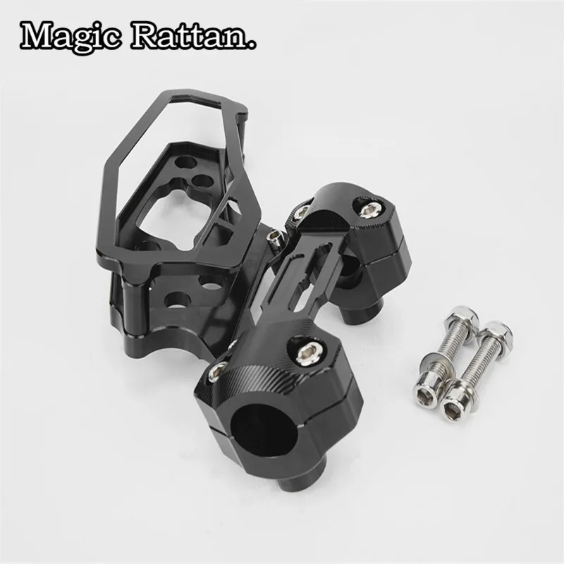 

For MT 09 MT09 FZ-09 MT-09 FZ09 2013-2016 Full Set of Speedometer Cover Case with Handlebar Fat Bar Risers Mount Clamp