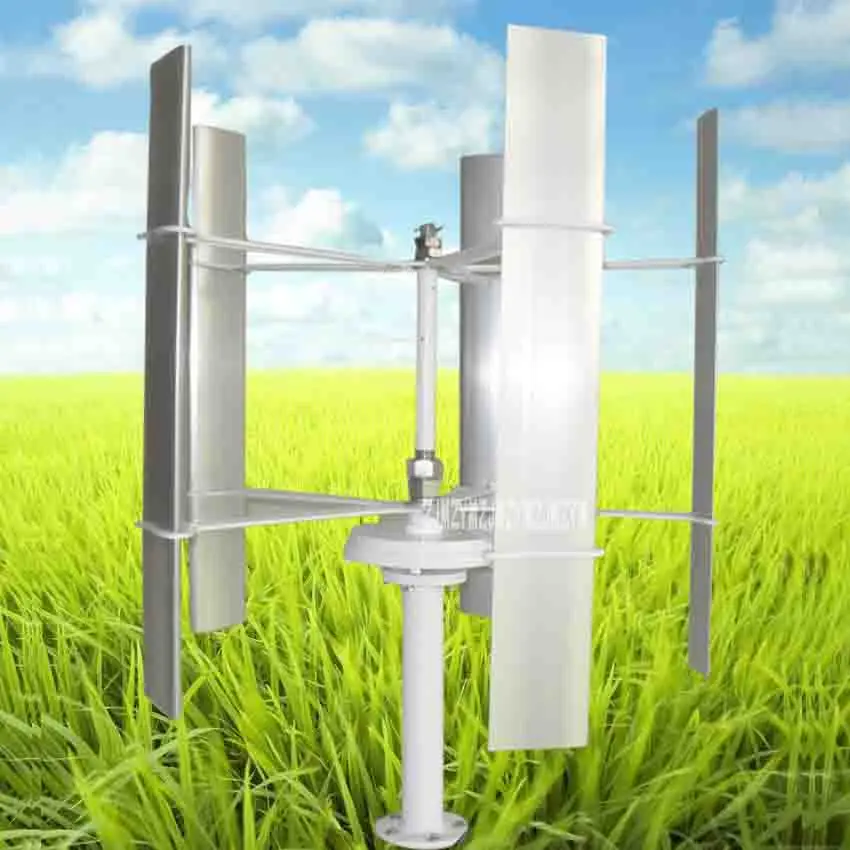

Vertical Axis Wind Turbine High-efficient Small Wind Turbine Generator,5 Blades Wind Energy Rotor SAV-30W/SAV-45W DC12V-24V
