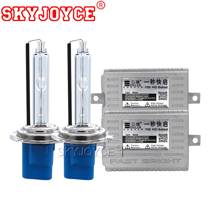 SKYJOYCE 55 Вт ксенон D2H H7 H1 HB3 HB4 H11 HID комплект для переоборудования AC Быстрый яркий