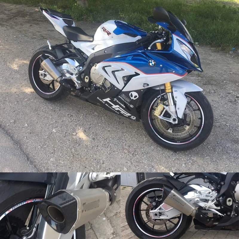 Полный мотоцикл выхлопной Системы для BMW 2010 2011 2012 2013 S1000RR 2010 2011 2012 2013 S1000R слипоны 60 мм