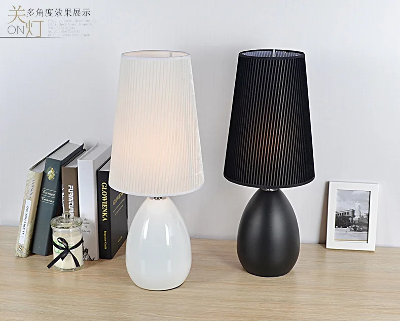 Modern-Fashion-Decoraction-E27-90-260V-Black-White-Table-Lamps-For-Bedroom-Living-Room-Table-Lighting (3)
