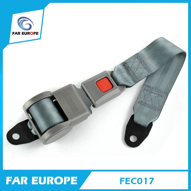 

Simple Two-Point None Locking Retractor Safety Belt Grey NLR Retractable Auto Seat Belts FEC017