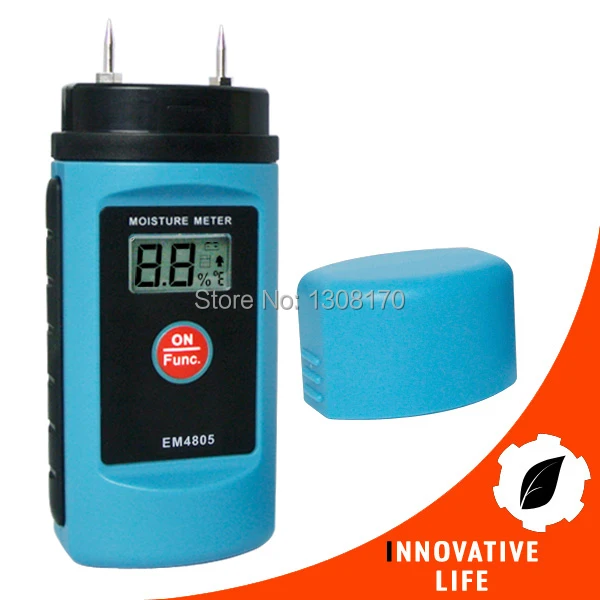 

Digital 2-Pin Wood/Building Moisture Level Meter Sawn Timber Paper Cardboard Mortar Concrete Plaster