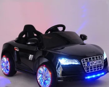 

2017 New LED Music MP3 Electric Vehicle For Auti R8 Four Children Can Take Remote Control Car Shock Absorbers With Headlight