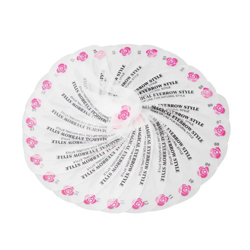 

MakeupTool Eyebrow Template 24 Styles Eyebrow Shaping Stencils Grooming Kit Makeup Shaper Set Template Tool dropshipping