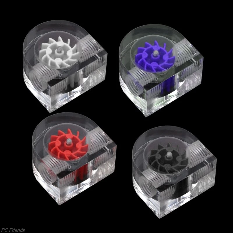 

Acrylic Flow Meter G1/4 Thread Water Cooling System Coolant Filter Indicat Computer Cooler Fittings 2-Way Holes