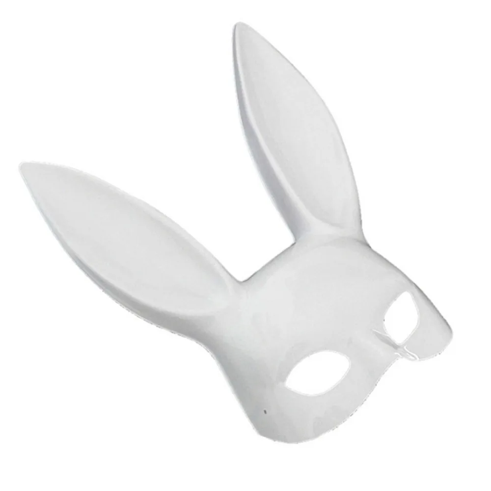 Hot Women Girl Sexy Rabbit Ears Mask Cute Bunny Long Ears Bondage Mask Halloween Masquerade Party KTV Cosplay Costume Props  (20)
