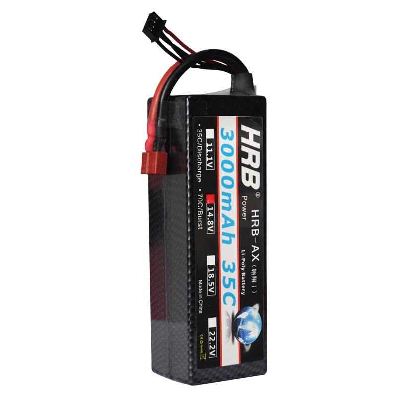 

HRB RC Car Hard Case Lipo Battery 4S 14.8V 3000mAh 60c MAX 120C RC Bateria Drone Akku RC Car Truck Boat Helicopter Quadcopter