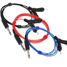 3 цвета татуировки изогнутым наконечником ультра-тонкие кольца усиливают эрекцию, и продлевают приятные ощущения татуировки Мощность линия Татуировка моторная Машина PV татуировки крепежные зажимы шнур Питание