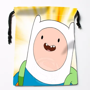 

Fl-Q149 New adventure time &10 Custom Printed receive bag Bag Compression Type drawstring bags size 18X22cm 711-#Fl149
