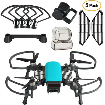 

For DJI Spark Propeller Guard with Foldable Landing Gear, Gimbal Camera Guard, Finger Guard Board, Lens Hood For DJI Spark Drone