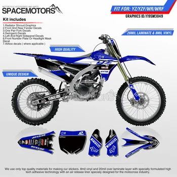 

MotoSpace Customized Team Graphics Backgrounds Decals 3M Stickers For YAMAHA YZF250FX 14-18 YZF250 2019 YZF450 14-17 18-19 049