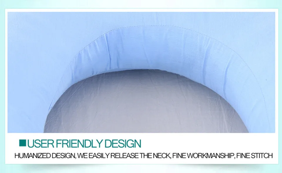 U Shape Pillow Pregnancy Full Body Pillow 100% Cotton Comfortable and Soft Pregnancy Pillow Bedding (2)