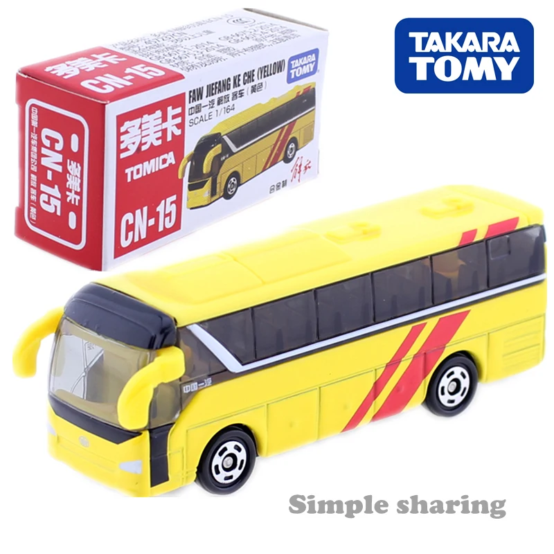 TAKARA TOMY TOMICA Cn 15 Chinese FAW JIEFANG KE CHE Bus МОДЕЛЬ Kit 1/164 литые популярные детские игрушки