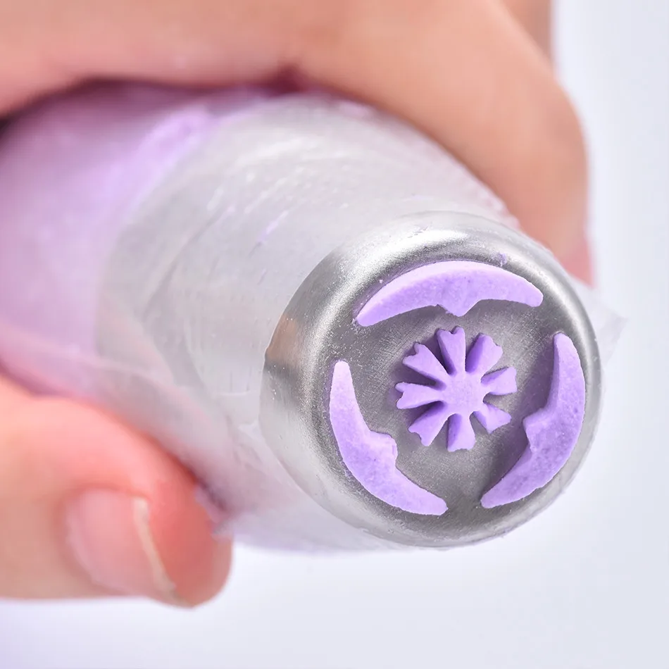 

4YANG DIY Cream Icing Piping Russian Nozzles Pastry Tips Fondant Cake Decorating Nozzles Stainless Steel Nozzle Baking