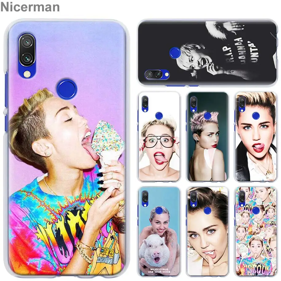 

Smiley Miley Cyrus Case Cover for Xiaomi Redmi Note 7 Pro 7 6 5 Plus 5A 6A 4X S2 GO Pocophone F1 Phone case Coque