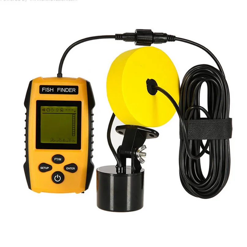

2018 NEW Portable fish finder lucky depth sonar Sounder Alarm Transducer Sonar Fish Finder Wired fishing echo Sounder #2M09