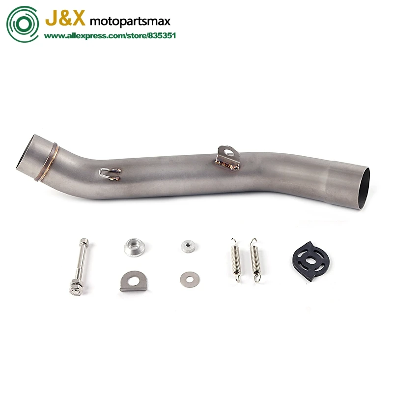 Motocicleta de Escape completo Mffler sistema de Escape póngase en contacto con medio enlace de deslizamiento para Kawasaki Z800 Z 800, 2013-2017