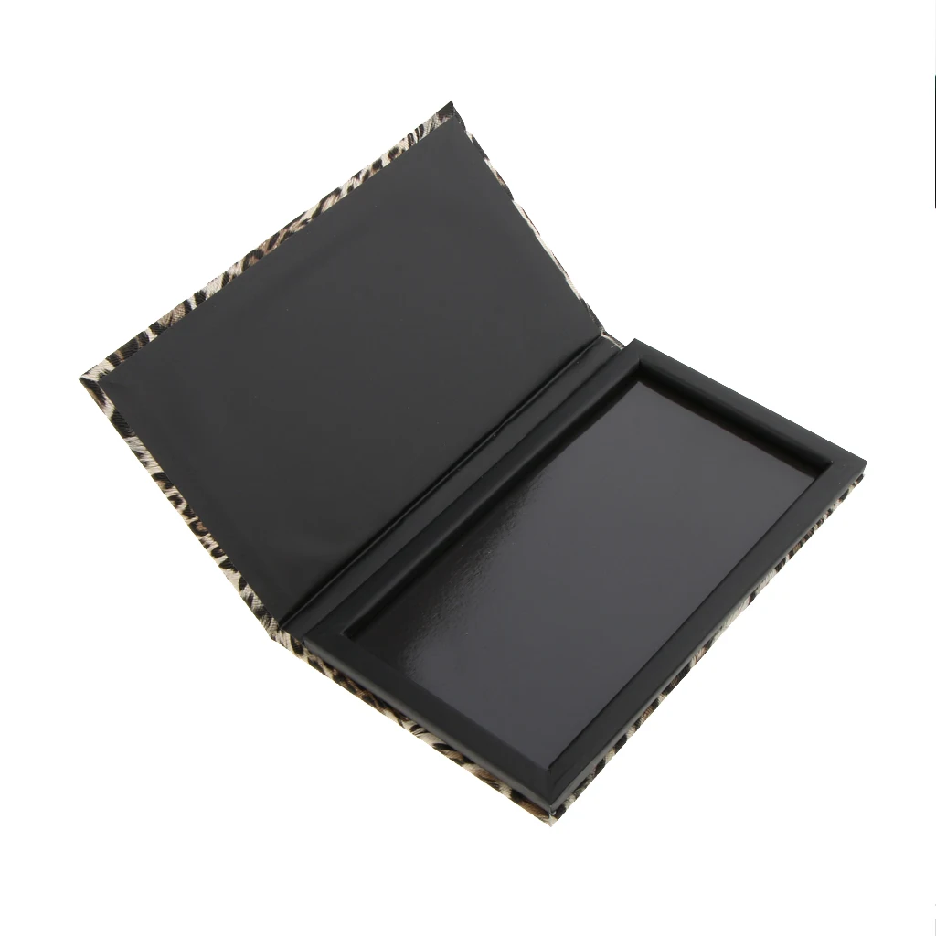 Empty Magnetic Makeup Palette With Leopard Pattern For Storage And DIY Eyeshadow / Blush