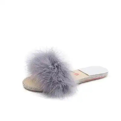 feather sandals flat